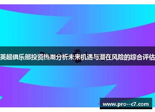 英超俱乐部投资热潮分析未来机遇与潜在风险的综合评估