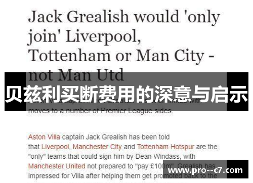 贝兹利买断费用的深意与启示