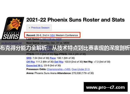 布克得分能力全解析:从技术特点到比赛表现的深度剖析 布克得分能力全解析:从技术特点到比赛表现的深度剖析