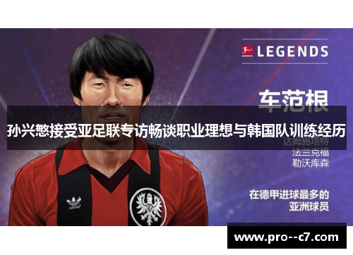 孙兴慜接受亚足联专访畅谈职业理想与韩国队训练经历 孙兴慜接受亚足联专访畅谈职业理想与韩国队训练经历