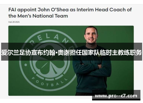 爱尔兰足协宣布约翰·奥谢担任国家队临时主教练职务 爱尔兰足协宣布约翰·奥谢担任国家队临时主教练职务