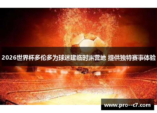 2026世界杯多伦多为球迷建临时露营地 提供独特赛事体验